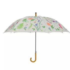 Színes virág mintás esernyő, 120 cm átmérőjű