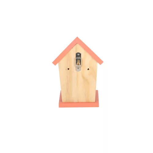 Madárház cinegéknek, rozsdavörös