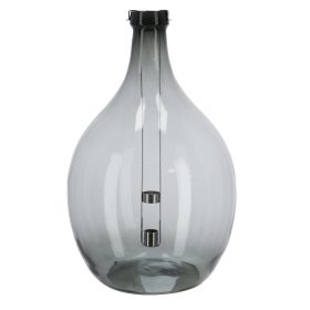   Lámpás újrahasznosított üvegből, kivehető gyertyatartóval, C, 51 cm