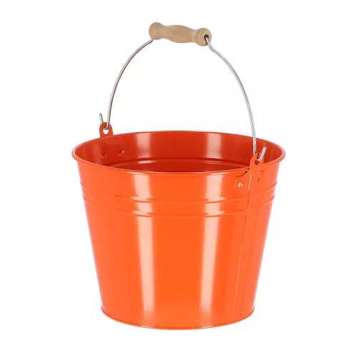 Cink kerti vödör, fa fogóval, 4,5 literes, csomag, 12 db