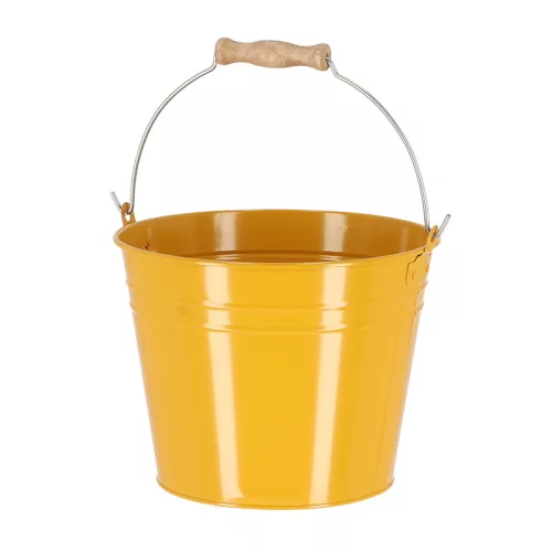 Cink kerti vödör, fa fogóval, 4,5 literes, csomag, 12 db