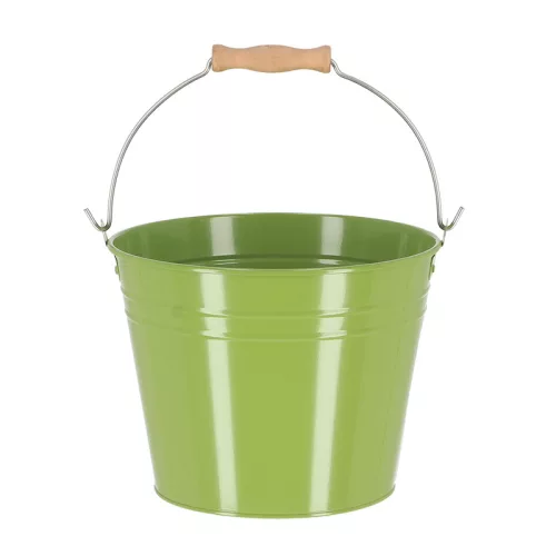 Cink kerti vödör, fa fogóval, 4,5 literes, csomag, 12 db