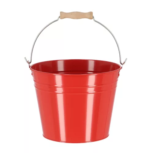 Cink kerti vödör, fa fogóval, 4,5 literes, csomag, 12 db