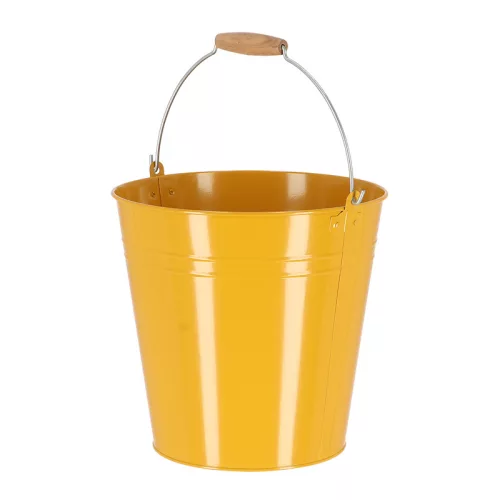 Cink kerti vödör, fa fogóval, 10,75 literes, csomag, 8 db