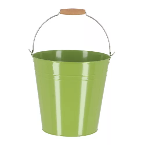 Cink kerti vödör, fa fogóval, 10,75 literes, csomag, 8 db