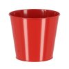 Cink virágcserép, 16 cm átmérőjű, piros