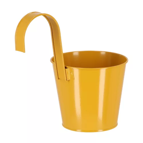 Korlátra akasztható kampós virágcserép, 16 cm átmérőjű, csomag, 12 db