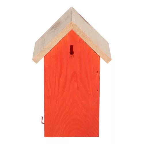 Fa madárház cinegéknek, 17 x 25,5 cm, narancssárga