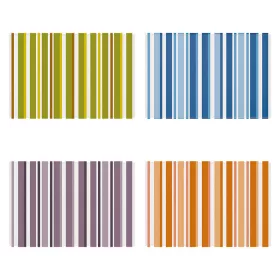   Csíkos kültéri szőnyeg, 120 x 180 cm, 4 féle, csomag, 8 db