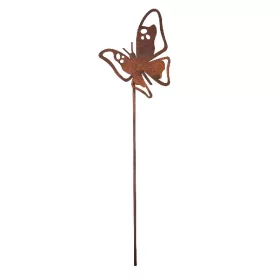   Rusztikus lézervágott leszúrható pillangó sziluett, kültéri és beltéri dekorációs kiegészítő, 38 cm, csomag, 12 db
