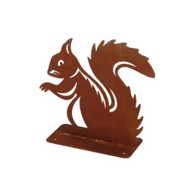   Rusztikus lézervágott mókus sziluett, kültéri és beltéri dekorációs kiegészítő, 22 x 20 cm, csomag, 12 db