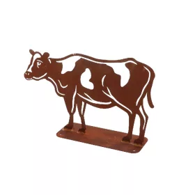   Rusztikus lézervágott boci sziluett, kültéri és beltéri dekorációs kiegészítő, 40 x 23 cm, csomag, 12 db