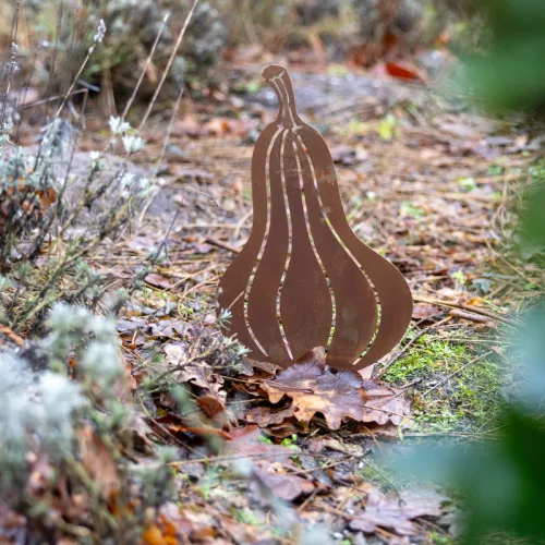 Badargombás lézervágott leszúrható kerti dekoráció, 27  cm, csomag,  12 db