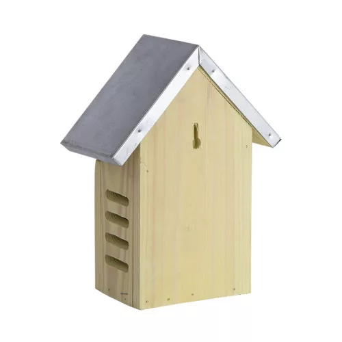 Katicabogár fa ház, cink tetővel, 22 cm, csomag, 8 db