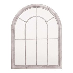 Antik hatású világosszürke tükör, 69 x 88 cm