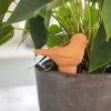 Terrakotta vízadagoló, növénycsepegtető, virágföldbe szúrható, madár alakú, 4-es szett, csomag, 36 db