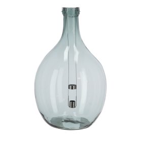   Lámpás újrahasznosított üvegből, kivehető gyertyatartóval, 51 cm