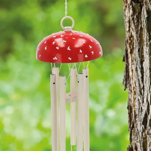 Szélcsengő légyölő galócás, 29 cm, csomag, 12 db