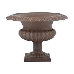 Öntöttvas virágtartó kehely, 28 cm átmérőjű